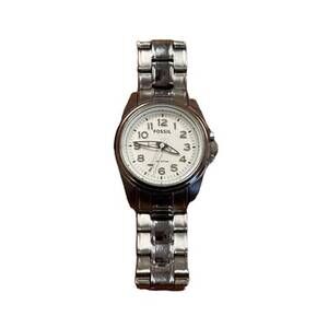 Fossil Womens Silver Tone Watch Elegant Stylish Accessory Watch